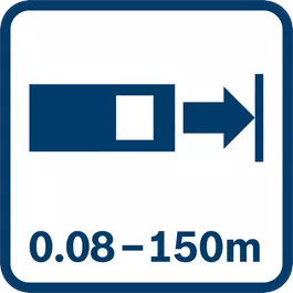 Пиктограмма Bosch MT GLM 100C Мишень 13 0,08-150 м поз.
