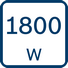 Номинальная потребляемая мощность 1800 Вт 